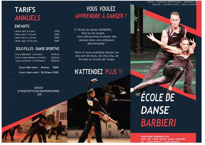 Ecole de Danse Barbieri - Cours et tarifs
